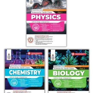 Lakhmir Singh Science Class 10 (PCB Combo) – 3 Book Set (Physics, Chemistry, Biology) | All in One Science Class 10 | NCERT Book Questions & Answers |