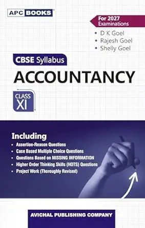 DK Goel APC Accountancy Class 11 CBSE 2026-27 Edition English Medium
